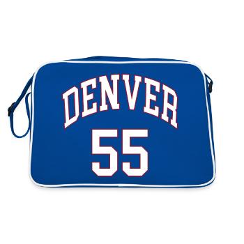 Denver 55 - Sac Retro - bleu/blanc - Dos