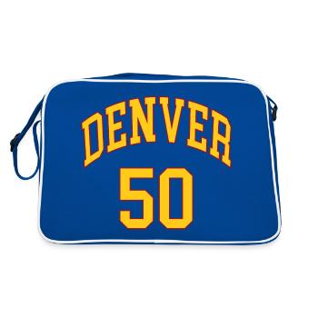 Denver 50 - Sac Retro - bleu/blanc - Dos