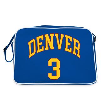 Denver 3 - Sac Retro - bleu/blanc - Dos