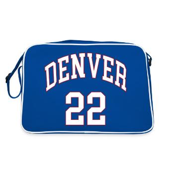 Denver 22 - Sac Retro - bleu/blanc - Dos