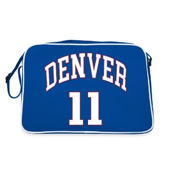Denver 11 - Sac Retro - bleu/blanc - Dos