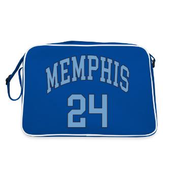 Memphis 24 - Retro Bag - blue/white - Back