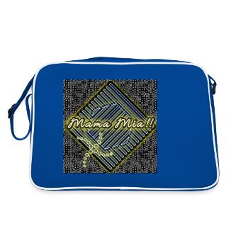Maman Mia !! - Boutique WoW - 2023 - Sac Retro - bleu/blanc - Dos