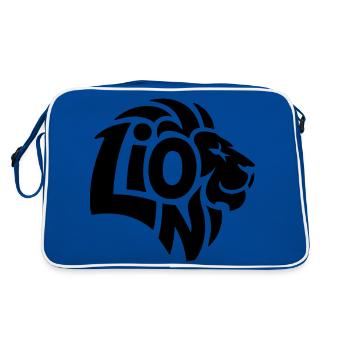 Lion - Cool Lion Logo - Sac Retro - bleu/blanc - Dos