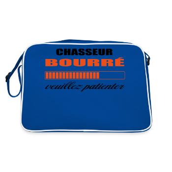 CHASSEUR bourré HUMOUR - Sac Retro - bleu/blanc - Dos