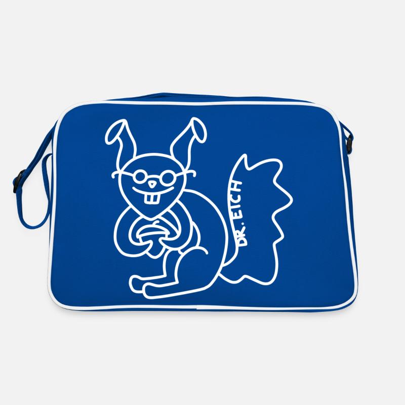Anti-Zoo Dr. Eich - Retro Tasche - Blau/Weiß
