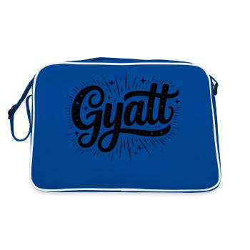 Gyatt - Funny Memes - Retro Bag - blue/white - Back