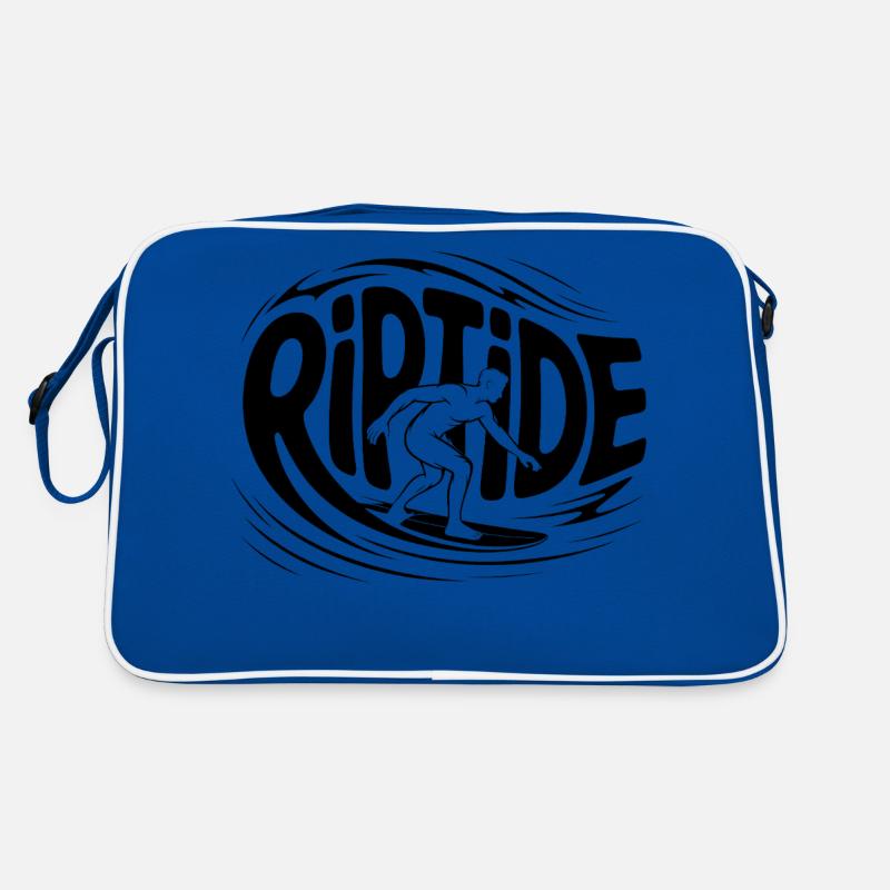 Riptide - Cooles Surfer-Logo Retro Tasche