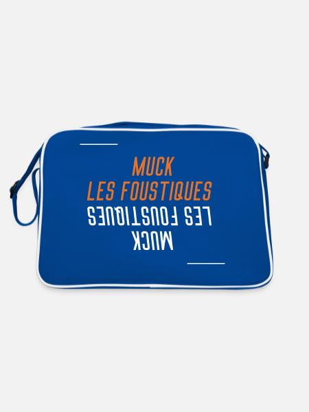 Muck Les Foustiques Deteste les Piqûres moustiques - Sac Retro - bleu/blanc - Dos