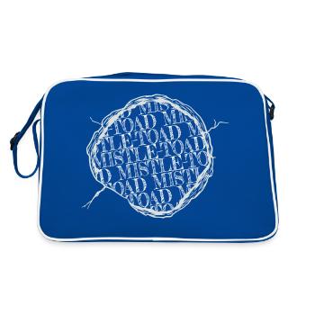 Christmas present present quote gift couples - Retro Bag - blue/white - Back