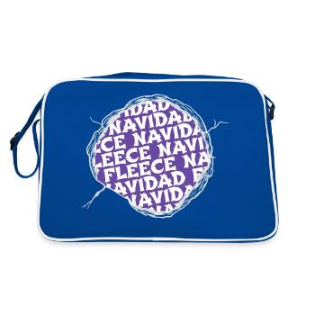 cool present christmas vacation bedroom - Retro Bag - blue/white - Back