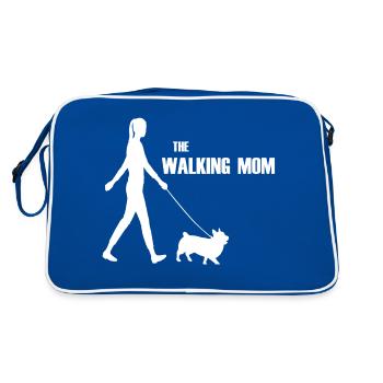 The Walking Mom Dog Walk Walk - Retro Bag - blue/white - Back