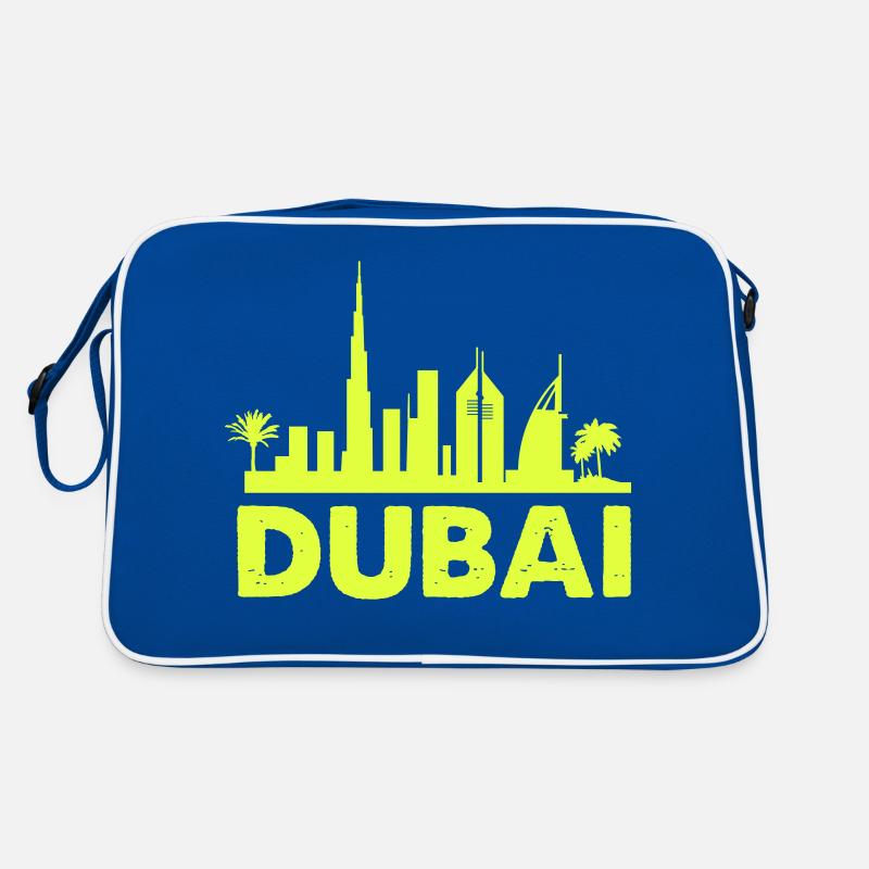 dubai skyline 01 Retro Tasche