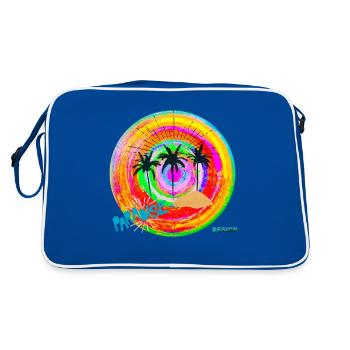 ParaDise par Acryl Galerie & Design - Sac Retro - bleu/blanc - Dos
