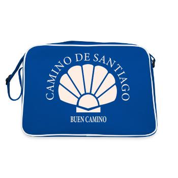 Buen Camino de Santiago - Sac Retro - bleu/blanc - Dos