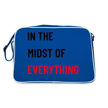 In the Midst of Everything - Retro Tasche - Blau/Weiß - Hinten