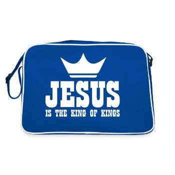 Jesus Christ God God - Retro Bag - blue/white - Back