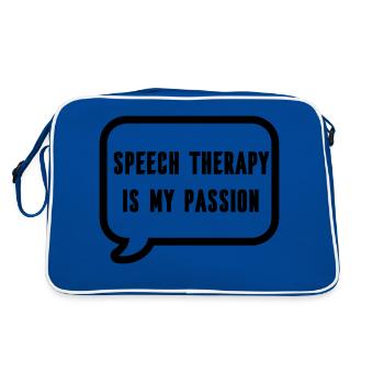 Speech therapist Speech therapist Speech therapist Speech therapist - Retro Bag - blue/white - Back