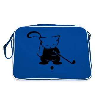 sport de golf - Sac Retro - bleu/blanc - Dos