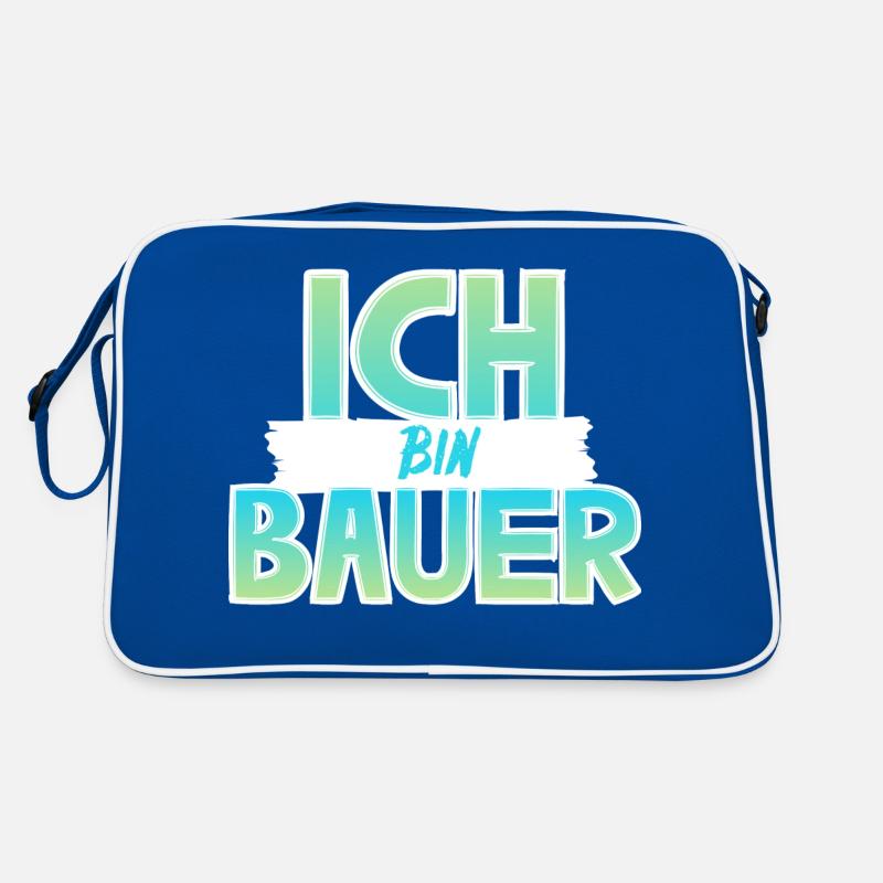 Ich bin Bauer Retro Tasche