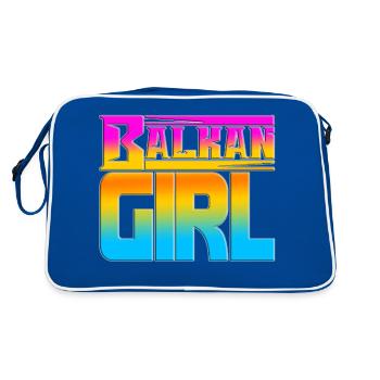 balkan croatia bosnia serbia juge exyu boy girl - Retro Bag - blue/white - Back