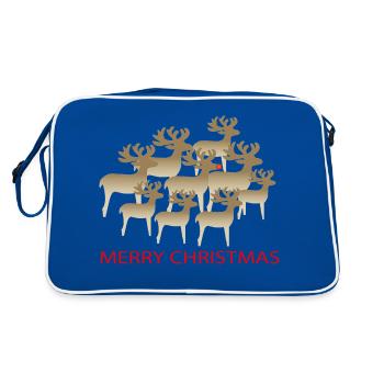 Rennes de Noël - Sac Retro - bleu/blanc - Dos