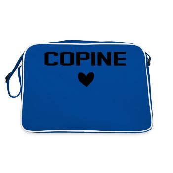 Copine Coeur - Sac Retro - bleu/blanc - Dos