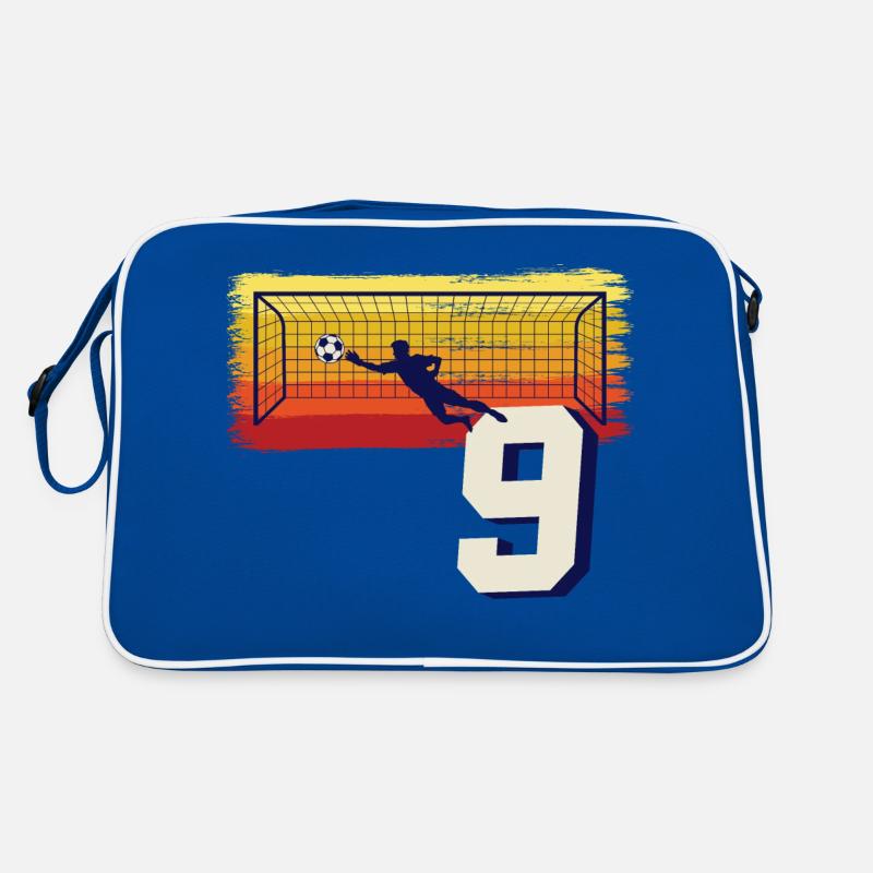 Fußball Torwart 9. Geburtstag Keeper Retro Tasche