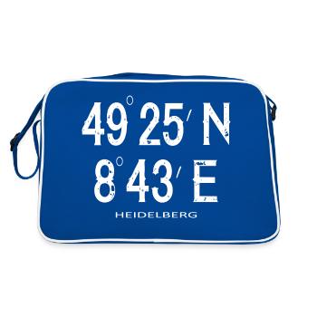 Mannheim Monnem Mannheimat - Sac Retro - bleu/blanc - Dos