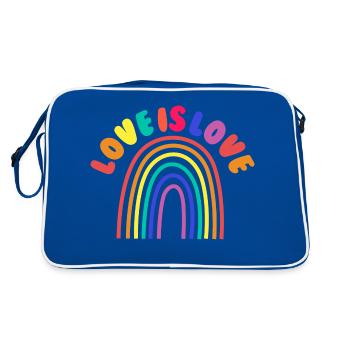 L’amour est tout - Sac Retro - bleu/blanc - Dos