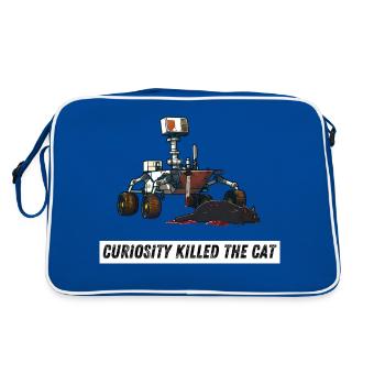 La curiosité est un vilain défaut - Sac Retro - bleu/blanc - Dos