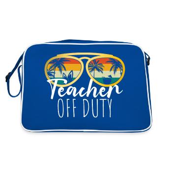 Enseignant en congé - Sac Retro - bleu/blanc - Dos
