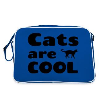 Cats are cool - Sac Retro - bleu/blanc - Dos