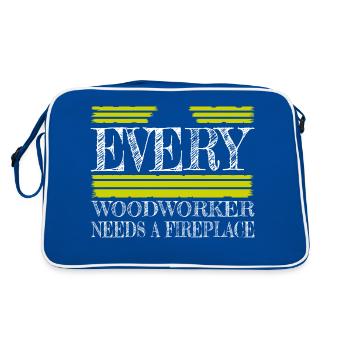 Blagues sur le charpentier marteau-piqueur - Sac Retro - bleu/blanc - Dos