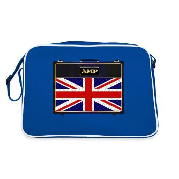 Union Jack Guitar Amplifier - Retro Bag - blue/white - Back