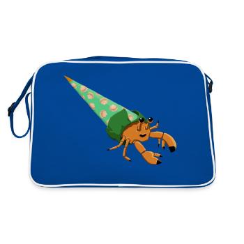 Cône d’école de bernard-l’ermite - Sac Retro - bleu/blanc - Dos