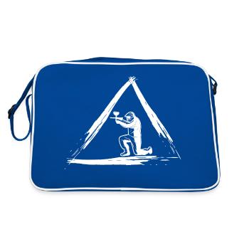 Paintball Airsoft - Retro Tasche - Blau/Weiß - Hinten