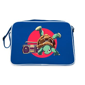 Breakdance Turtle Loco Animal Squad - Sac Retro - bleu/blanc - Dos