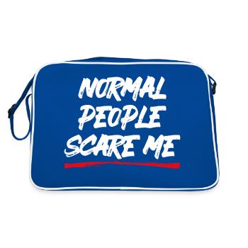 Les gens normaux me font peur - Psych Design - Sac Retro - bleu/blanc - Dos