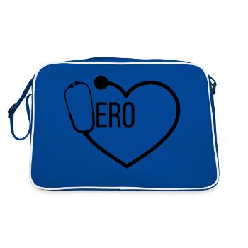 Hero Doctor Stethoscope - Retro Bag - blue/white - Back