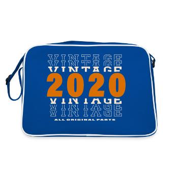 2020: Vintage - 4th Anniversary - Retro Bag - blue/white - Back