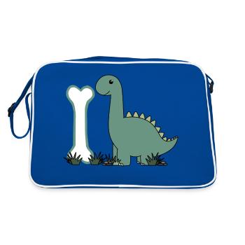 Lettre I - Sac Retro - bleu/blanc - Dos