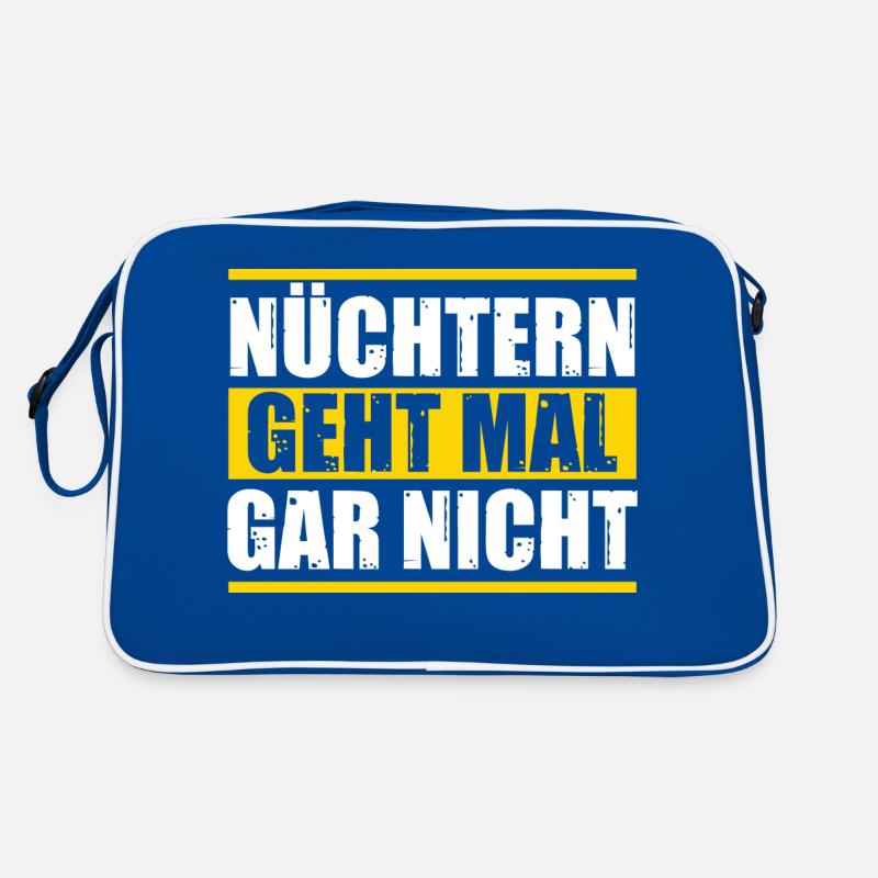 Bier - Nüchtern geht nicht Retro Tasche