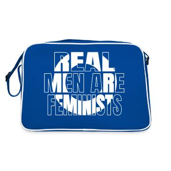 solidarity lgtb womens face rude feminism defined - Sac Retro - bleu/blanc - Dos