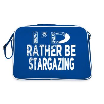 believe astronomy stuff joke funny christmas - Retro Bag - blue/white - Back