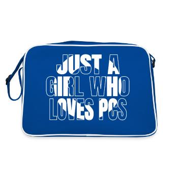 Gift Bday Sayings Father Biotech Major C Plus Plus - Retro Bag - blue/white - Back