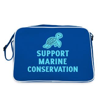 Conservation marine. - Sac Retro - bleu/blanc - Dos