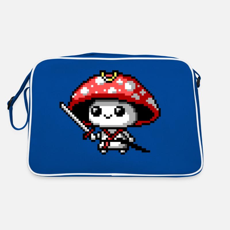 8bit Mushroom Samurai Retro Bag