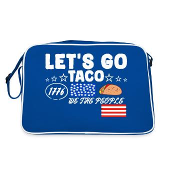 Allons taco - Sac Retro - bleu/blanc - Dos