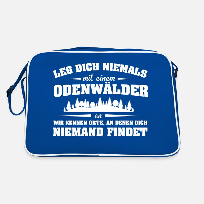 Länder Odenwälder LDN - Retro Tasche - Blau/Weiß